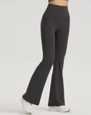 High-Rise Ribbed Yoga Trousers
