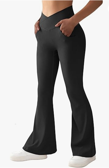 High-Rise Ribbed Yoga Trousers