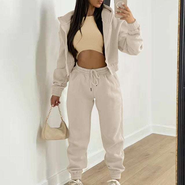Chic Trio Women's Hoodie & Jogger Set