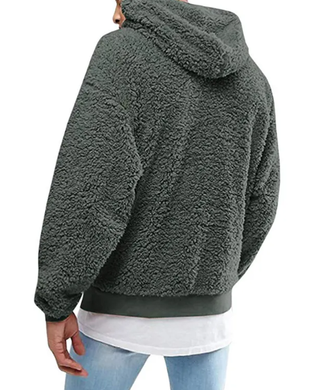 Euro-American Fleece-Wool Blend Hoodie