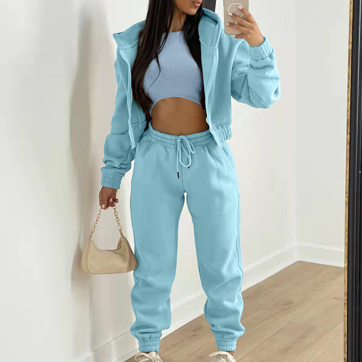 Chic Trio Women's Hoodie & Jogger Set