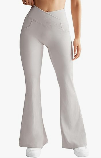 High-Rise Ribbed Yoga Trousers